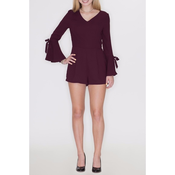 She + Sky Pants - NWT She + Sky Bell Sleeve Romper